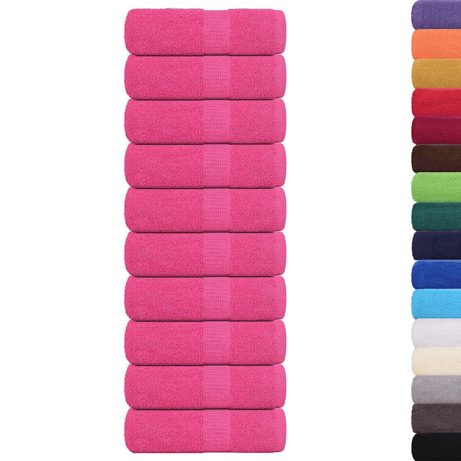 vidaXL Waschhandtücher 10 Stück FROGN Rosa 30x30 cm 100% Baumwolle 137042 günstig online kaufen