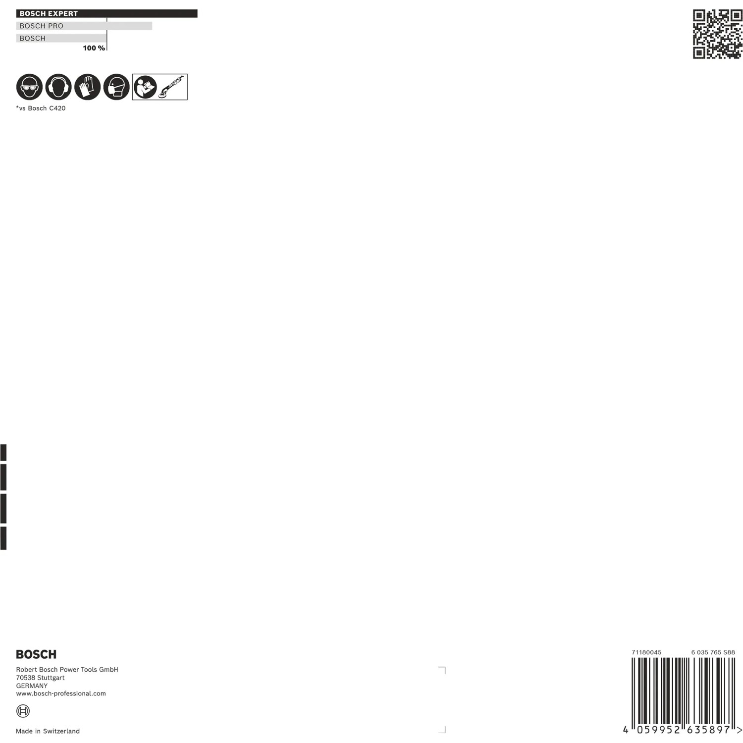 Verpackung Bosch Expert Netzschleifblatt M480, Ø 225 mm, K240, 5 Stück, für Exzenterschleifer.
