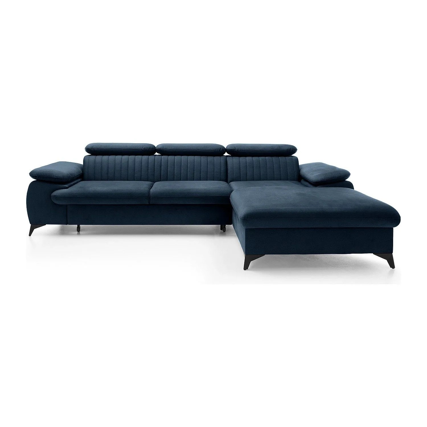 Vente-unique Schlafsofa Samara Marineblau 280 cm