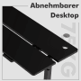 Detailansicht: HOMAVO Schreibtisch, elektrisch höhenverstellbar, 120x60cm, mit Bedienelementen.
