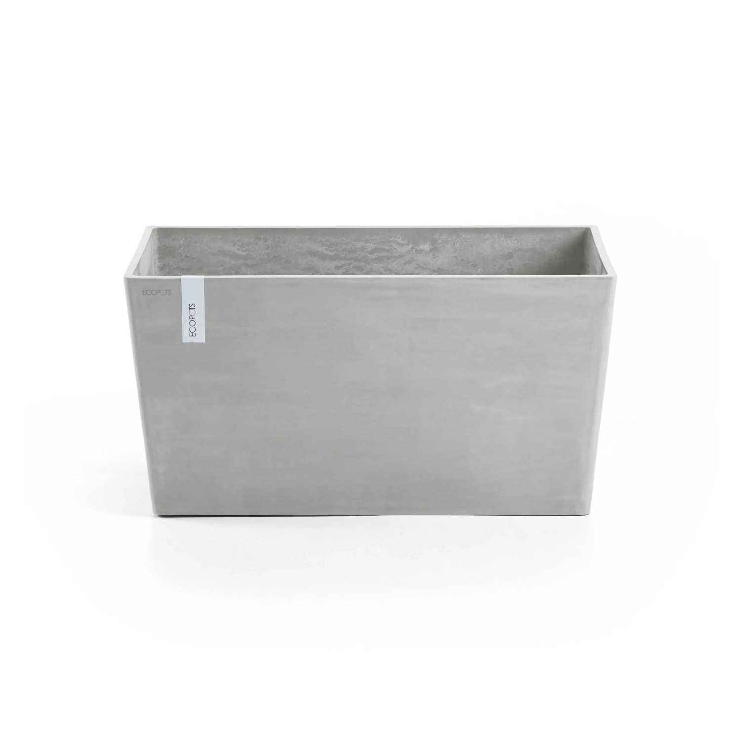 Ecopots Pflanztopf Paris Weißgrau 80 cm x 38 cm x 40 cm günstig online kaufen