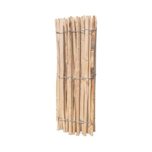 Stiltreu Staketenzaun aus Kastanie, 120cm hoch, Lattenabstand 4-5cm, ideal als Gartenzaun.