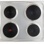 PKM Einbaukochfeld mit 4 Kochplatten, davon 1 Blitzkochplatte, Edelstahl