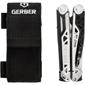 Gerber Dual-Force Multitool mit 12 Werkzeugen und Gürtel-Etui.