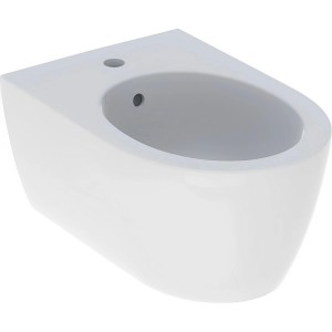 Geberit iCon Wandbidet, 53 cm, Weiß mit KeraTect Beschichtung und Überlauf.
