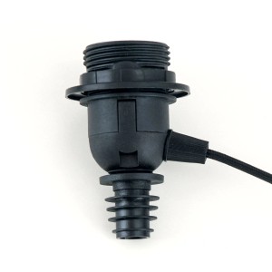 Schwarze Orion Lightstyle Lampenfassung E27 DIY für Flaschenlampe.