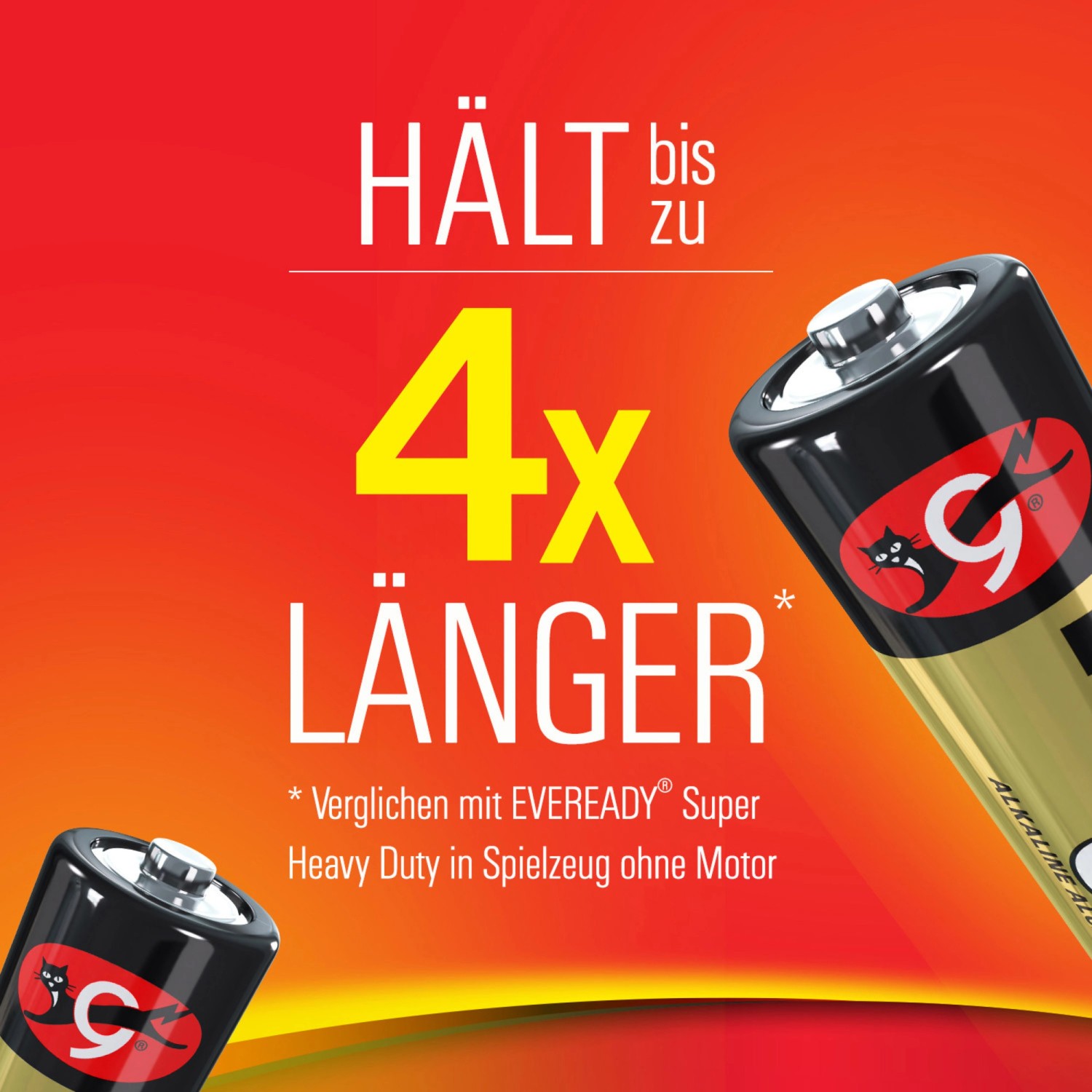 Energizer Eveready Gold AA Mignon Batterien, 4er-Pack, Alkaline.