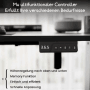 HOMAVO Elektrisch Höhenverstellbarer Schreibtisch 140x60cm mit Memory Funktion Anti Kollisions System Sitzerinnerung Schwarz_7