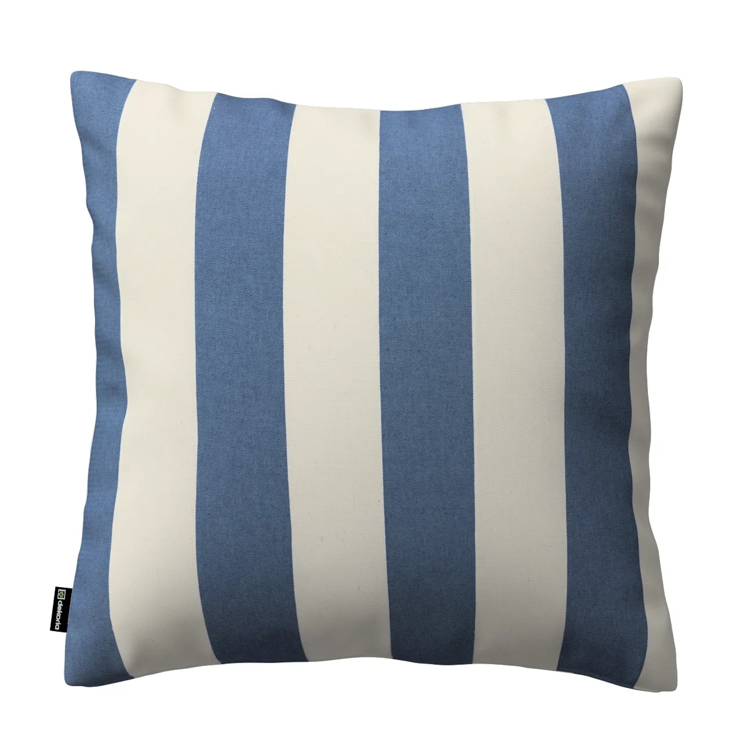 Dekoria Kissenhülle Kinga aus Stoffkollektion Quadro in Blau-Weiß in 43 x 43 cm