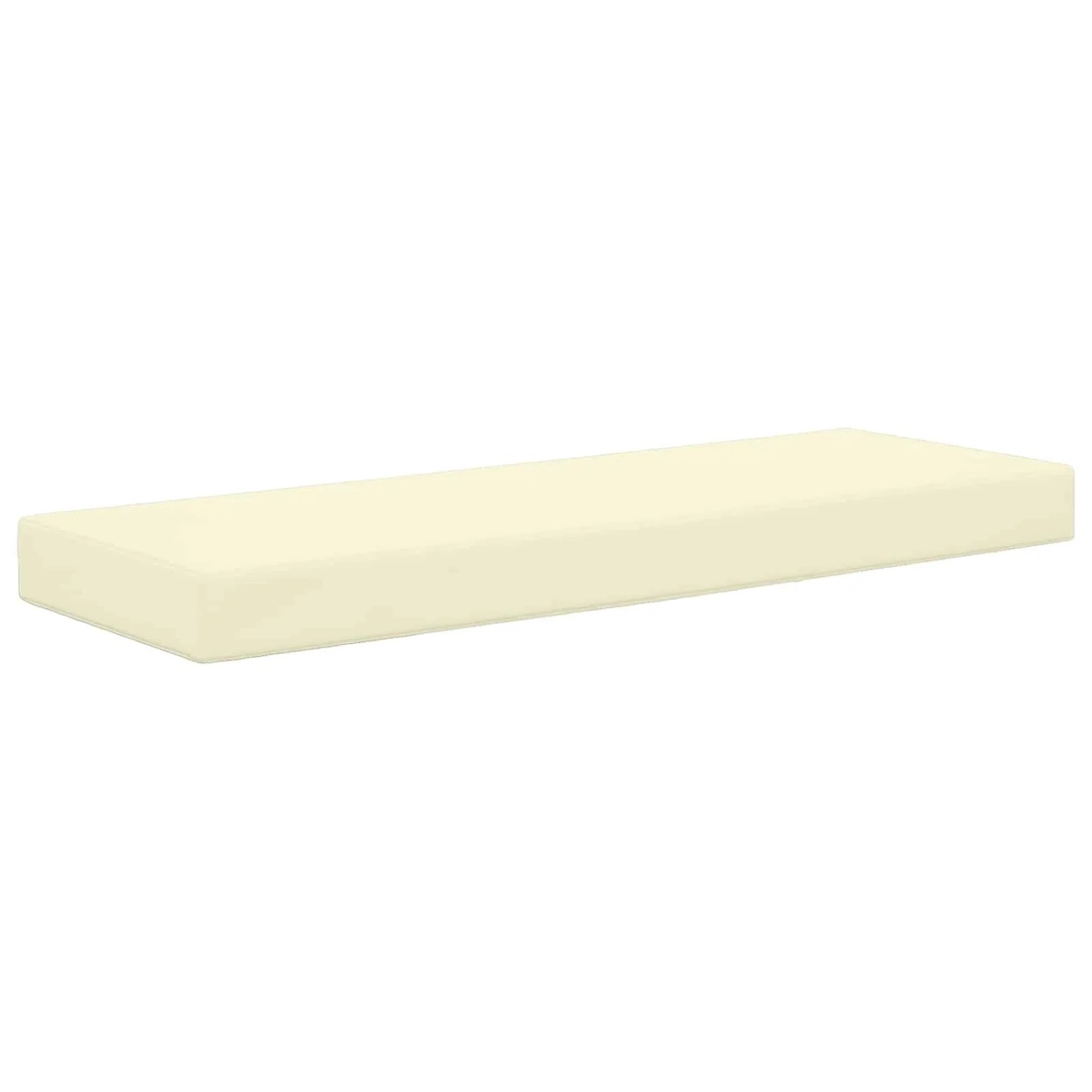 vidaXL Sitzkissen für Draußen Creme 115 x 40 x 8 cm 100 % Polyester 900967