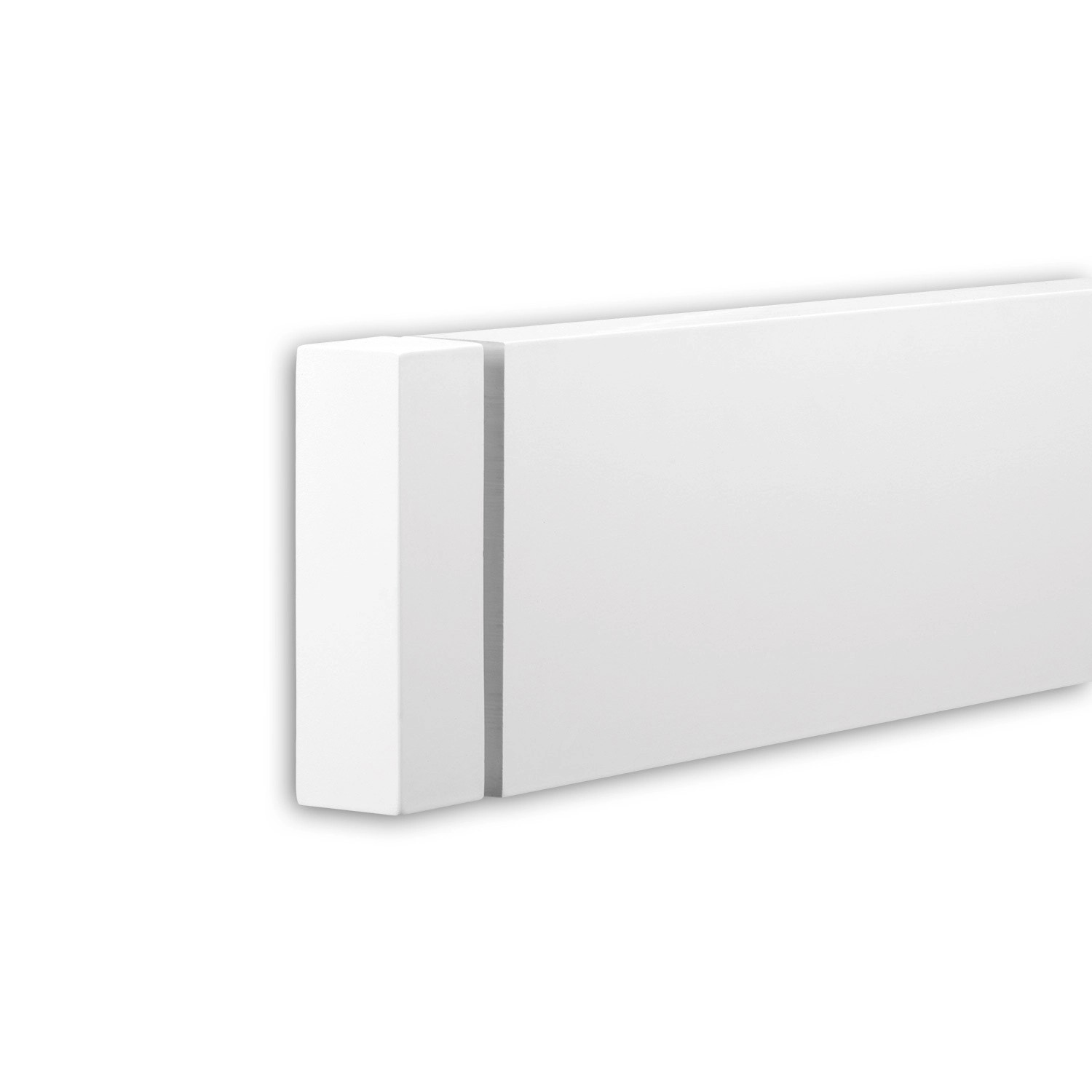 PROFHOME 433232 Stirnelement Fassadenstuck Zierelement Fassaden Element 4,2 cm x 4,2 cm x 14,6 cm Weiß