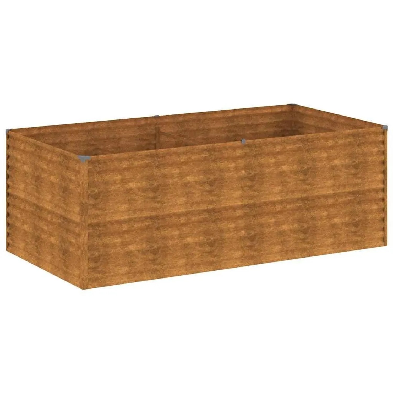 DELUKE Hochbeet Aus Cortenstahl AKSEL Unten Offen Hochbeet Metall Pflanzenbeet Metall Metall Blumenbeet Gemüsebeet 196x100x69cm