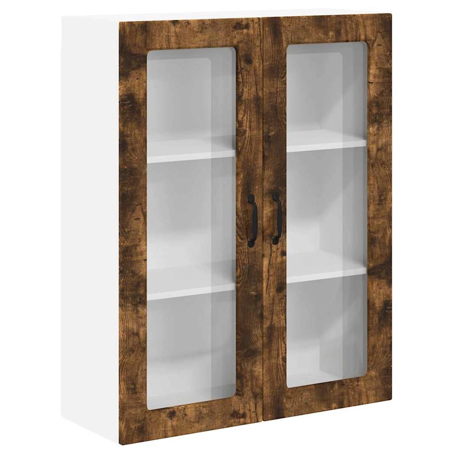 vidaXL Küchenwandschrank mit Regal Geräucherte Eiche 80 x 31 x 100 cm 88516 günstig online kaufen