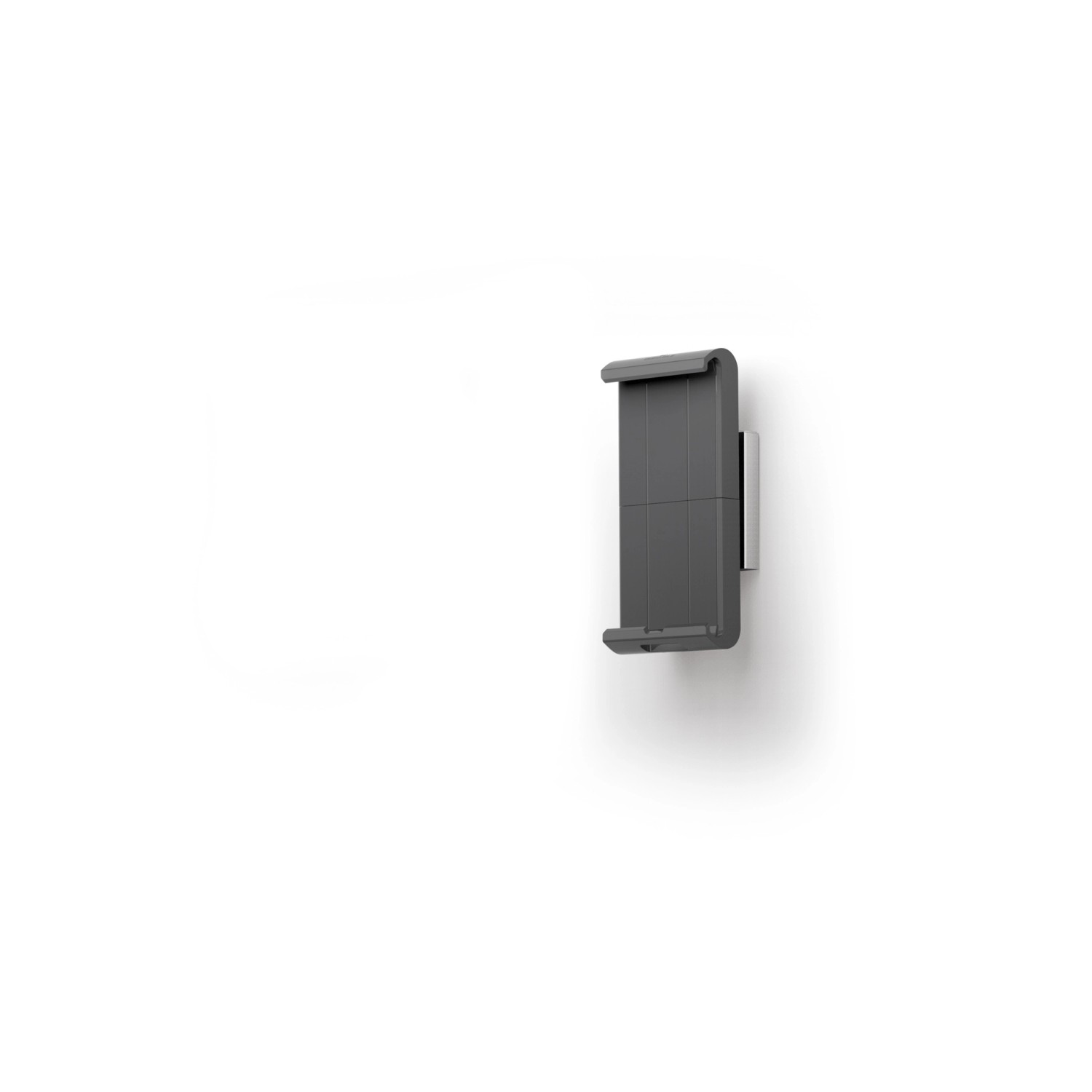Durable Tablet Wandhalterung in Silber/Anthrazit mit Diebstahlsicherung.