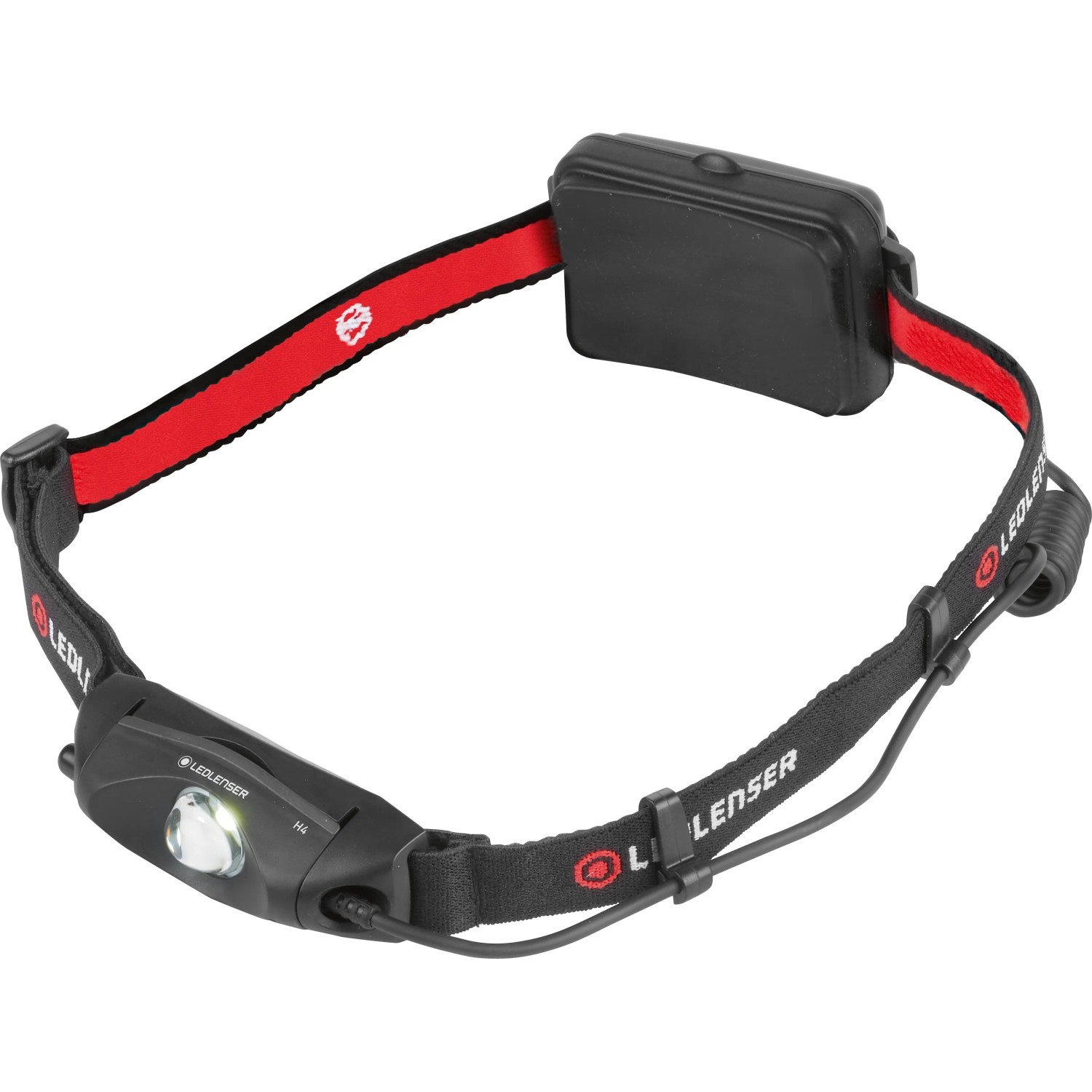 Ledlenser H4 Stirnlampe, LED, schwarz, für Freizeit, Sport & Heimwerken. Batteriebetrieben.