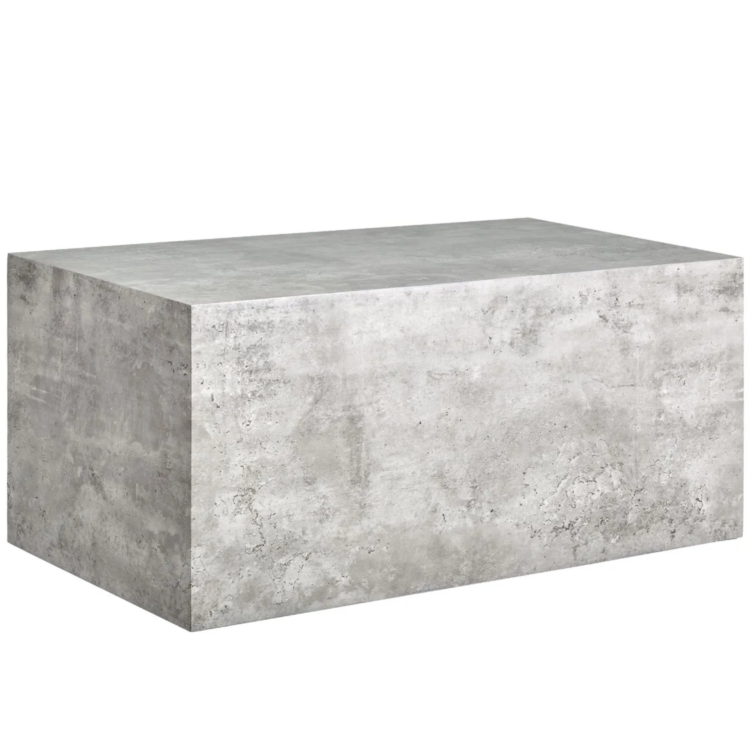 Tectake Couchtisch Lasley Minimalistisches Design Robustes Mdf In Betonoptik 90 x 50 x 40 cm 50 x 90 x 40 cm Beton Optik