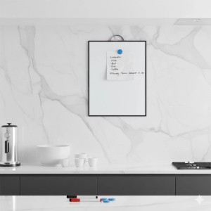 Relaxdays Whiteboard Aluminium Weiß Magnetisch 40 cm x 30 cm