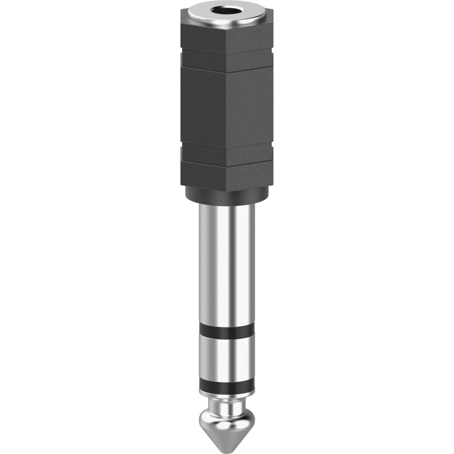 Hama Audio-Adapter 3,5 mm-Klinken-Kupplung/6,3 mm-Klinken-Stecker Stereo Schwarz
