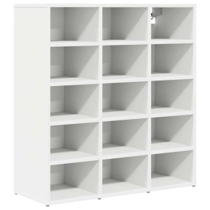 vidaXL Schuhschrank mit Regal Weiß 77,5 x 30 x 83,5 cm Holzwerkstoff 808720