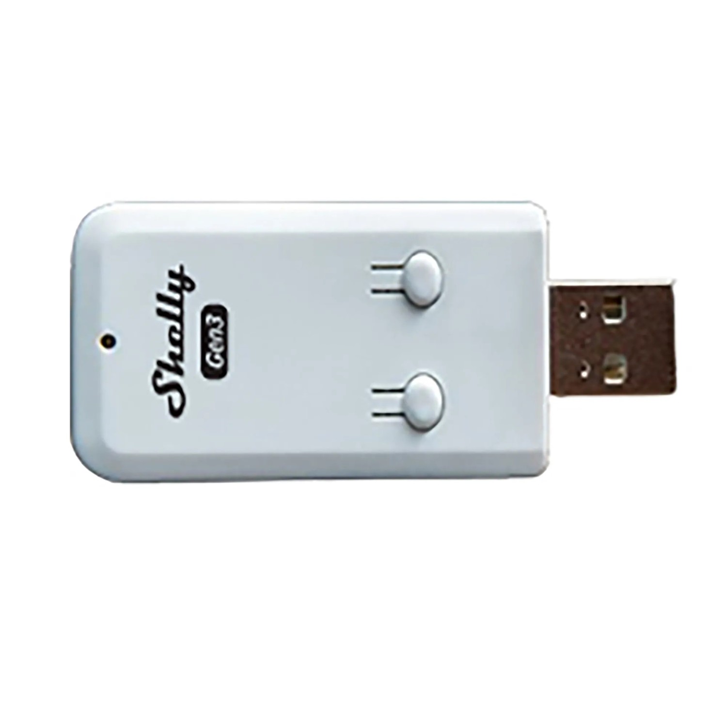 Shelly Bluetooth-Adapter für Heizkörperthermostat, weiß, zur Hausautomation.