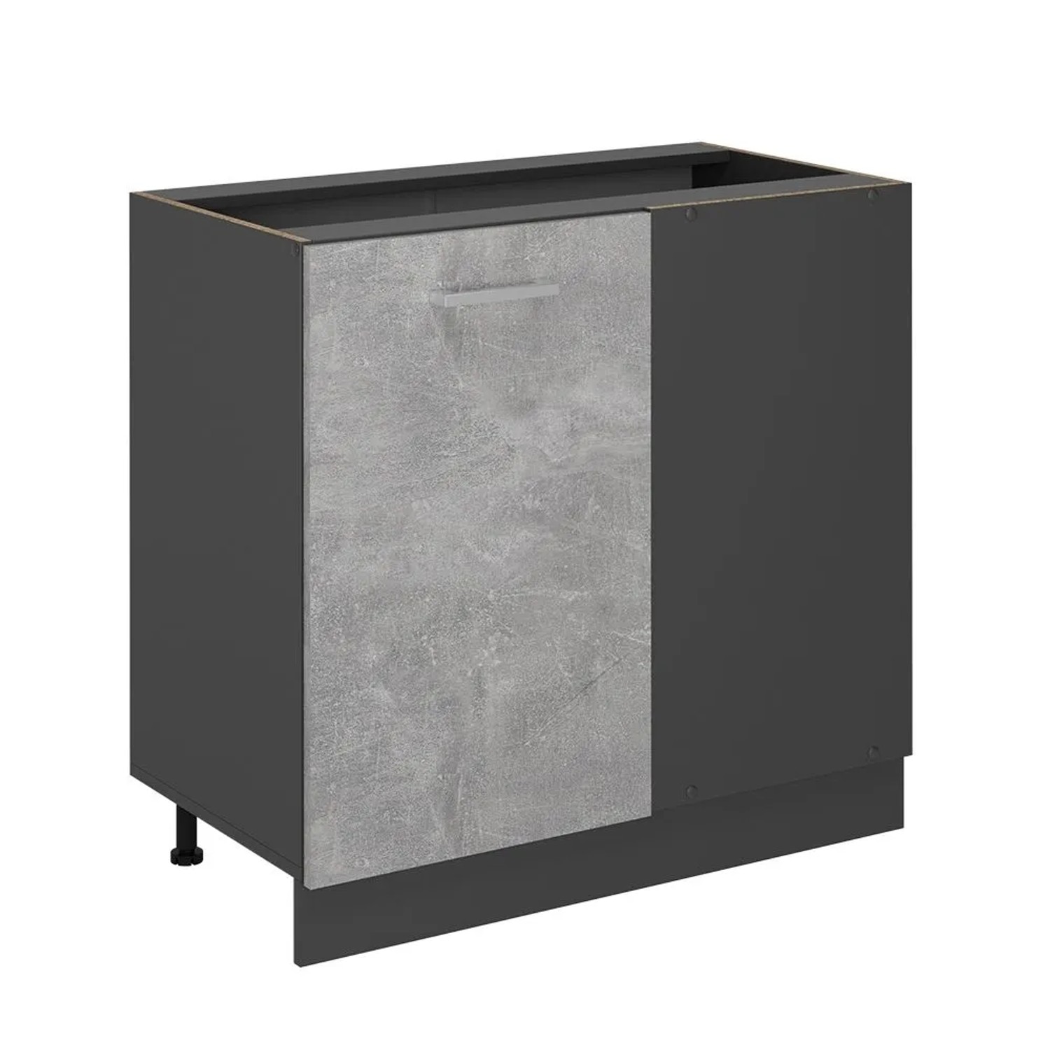 Vicco Eckunterschrank R-Line Beton 86 x 82 ohne Arbeitsplatte Art Nr 54219