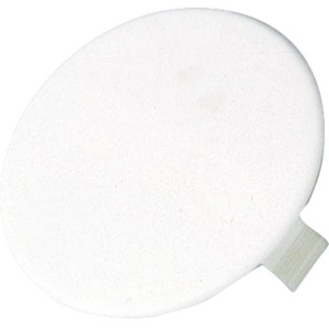 Weißer Feder-Steckdeckel für 70 mm UP-Abzweigdose, Schalterdosen-Zubehör.