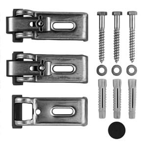 Duravit Wannenanker 3er-Set zur Wandbefestigung von Badewannen und Duschwannen.