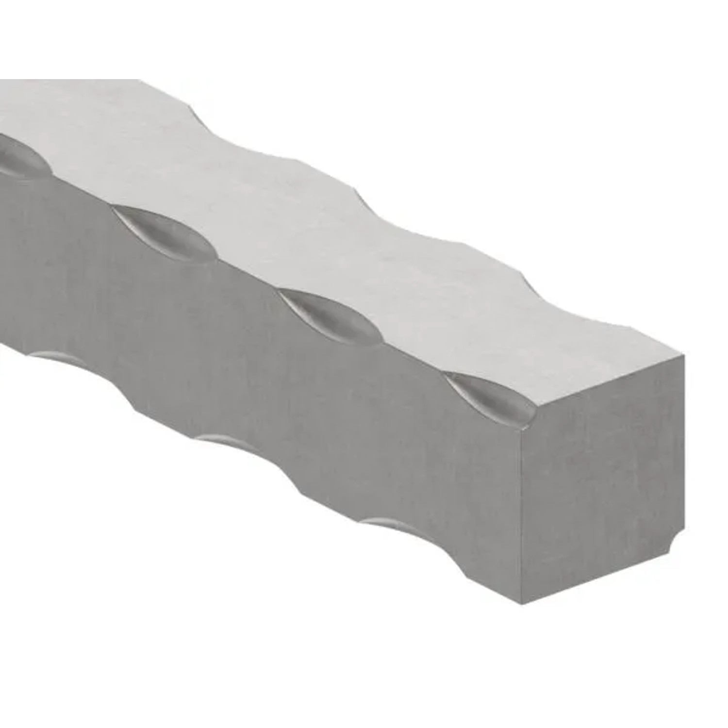 FeNau Vierkant Gehämmert Material 25x25 mm Länge 3000 mm Stahl Roh S235JR