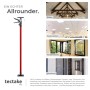 Tectake 4Er Set Teleskopstützen  Stufenlos Höhenverstellbar 115   290 cm  20 x 8 x 115 cm Rot_4