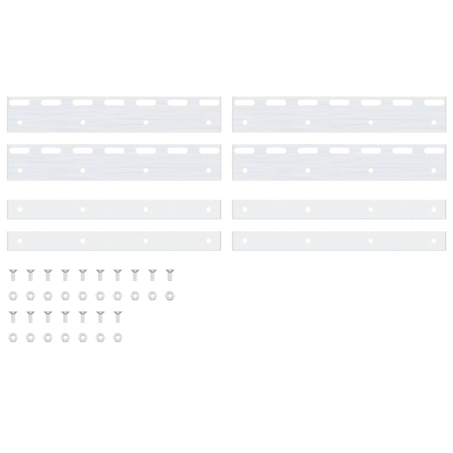 vidaXL Klemmleisten 4 Stk Silbern 28 cm Edelstahl 153877 günstig online kaufen