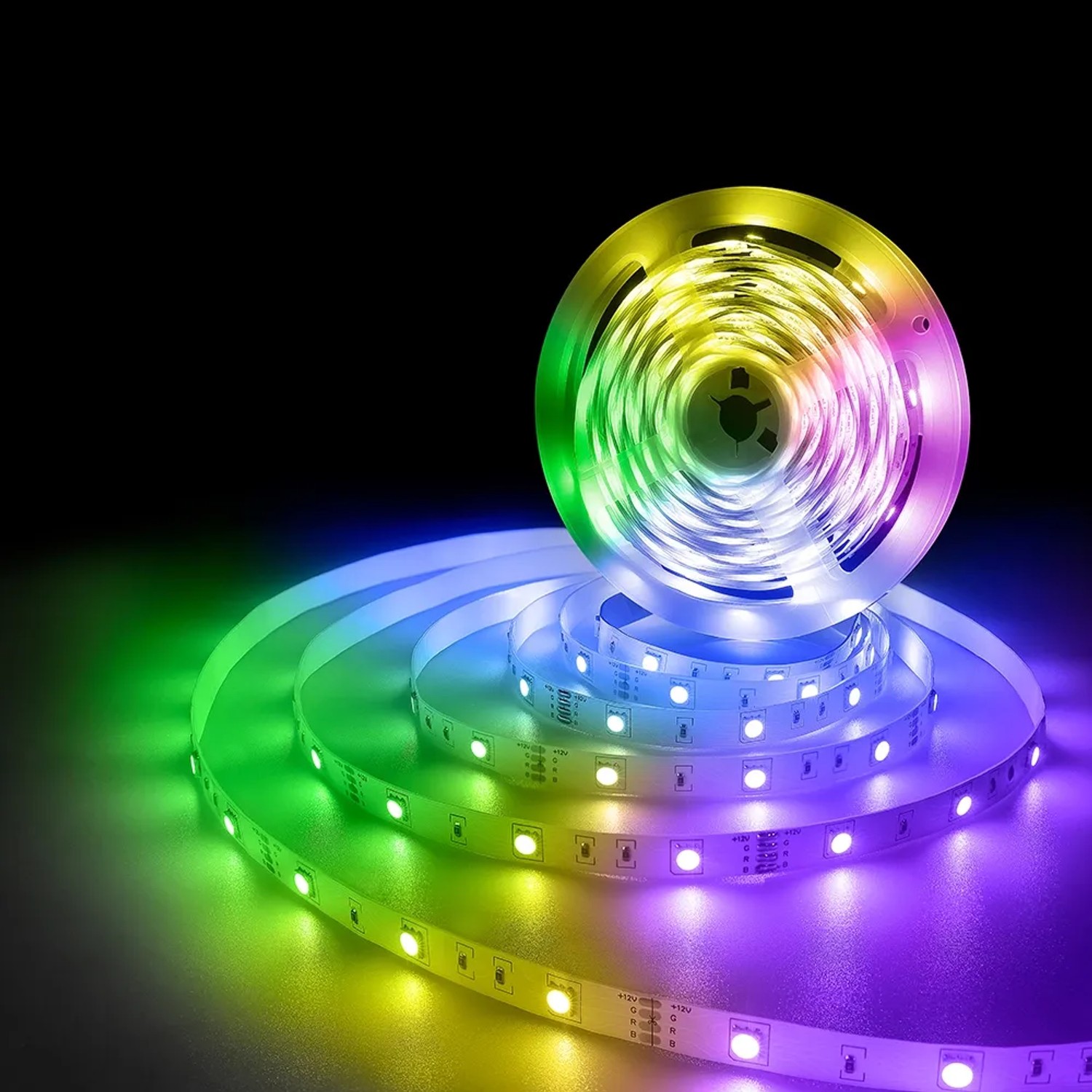 MegaLight Smart LED Streifen RGB, 5m, mit Bluetooth und Tuya App Steuerung.