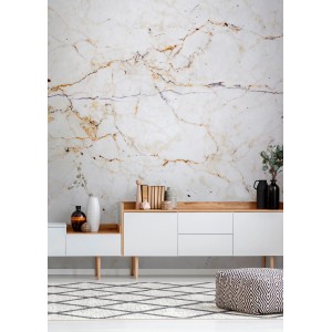 Art for the Home Fototapete Milano, 300x300 cm, Marmor-Optik im Wohnraum.