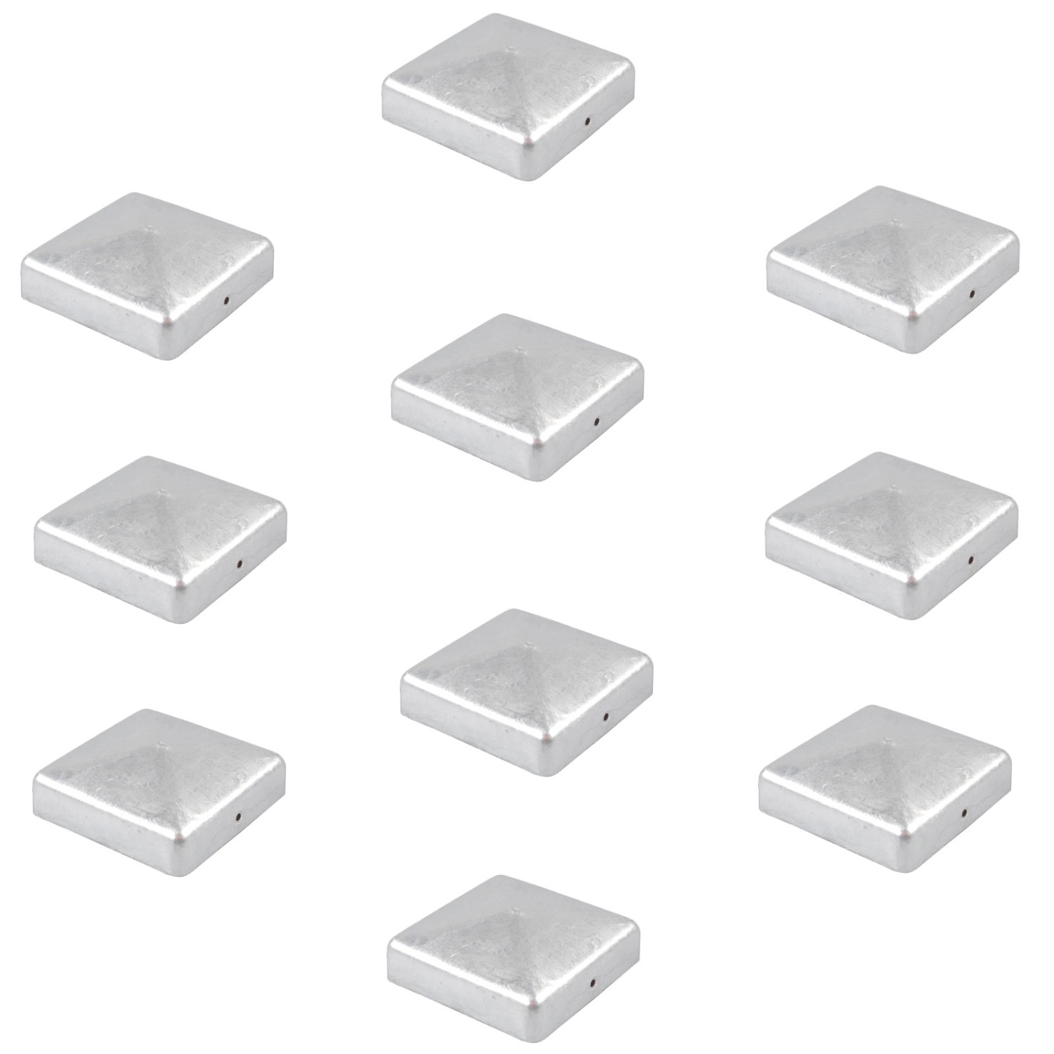 Holmwerk 10x Pfostenkappe Verzinkt 101mm Pyramide Abdeckkappe Für Pfosten 1 günstig online kaufen