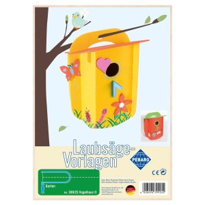 Pebaro Laubsägevorlage Vogelhaus: DIY-Bastelset aus Holz zum selber Sägen und Gestalten.