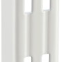Weiße Metall-Wandschiene, 2-reihig, 150 cm, für Regalsysteme.