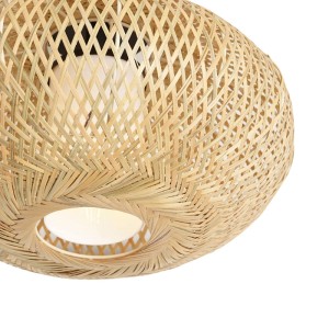 QAZQA Japandi Deckenleuchte Bambus 42cm IP44 Moana