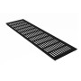 Schwarzes MS Beschläge Lüftungsgitter (150x600 mm) aus Aluminium für Möbelbau.