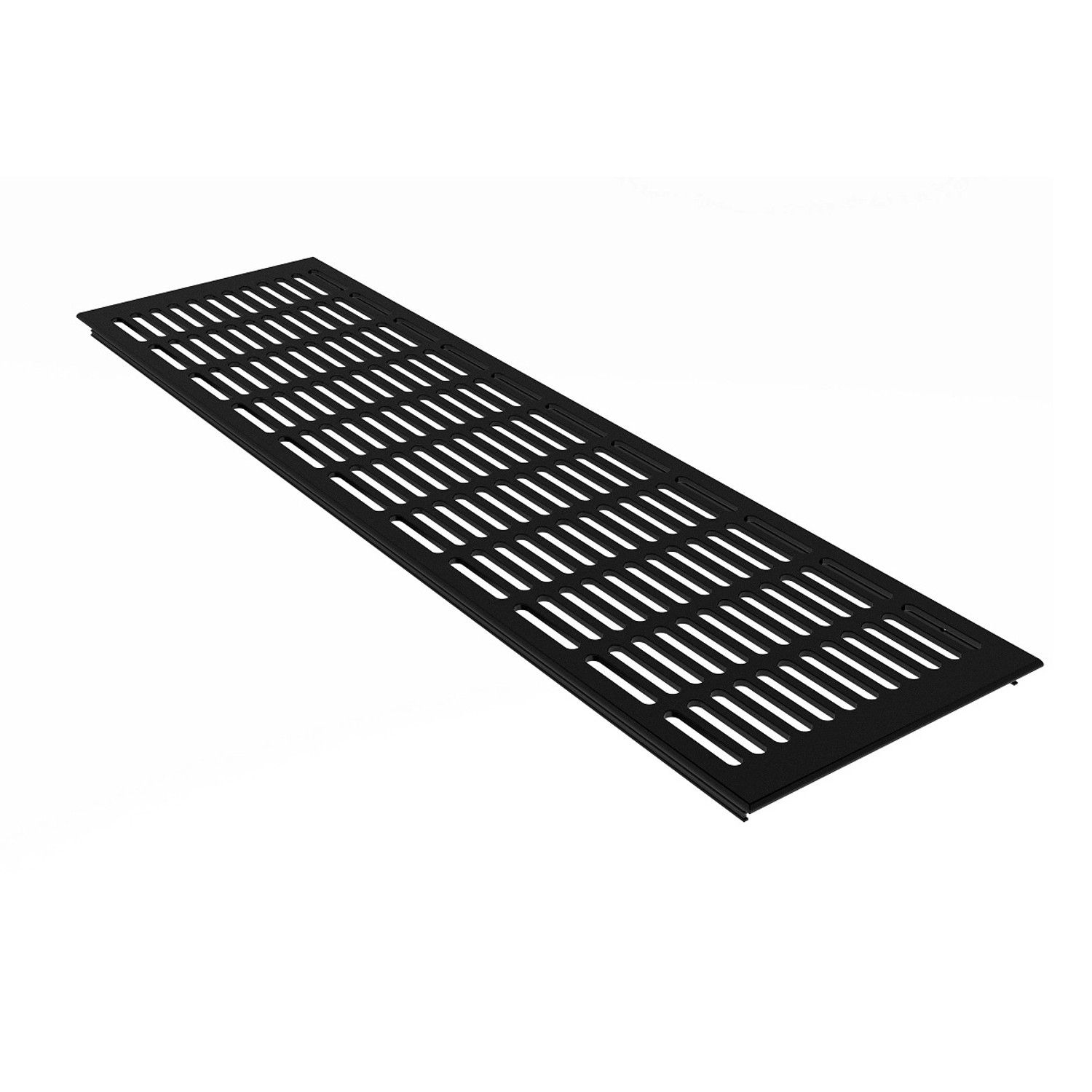 MS Beschläge Lüftungsgitter 150 x 600 mm Aluminium Schwarz Möbelbau günstig online kaufen