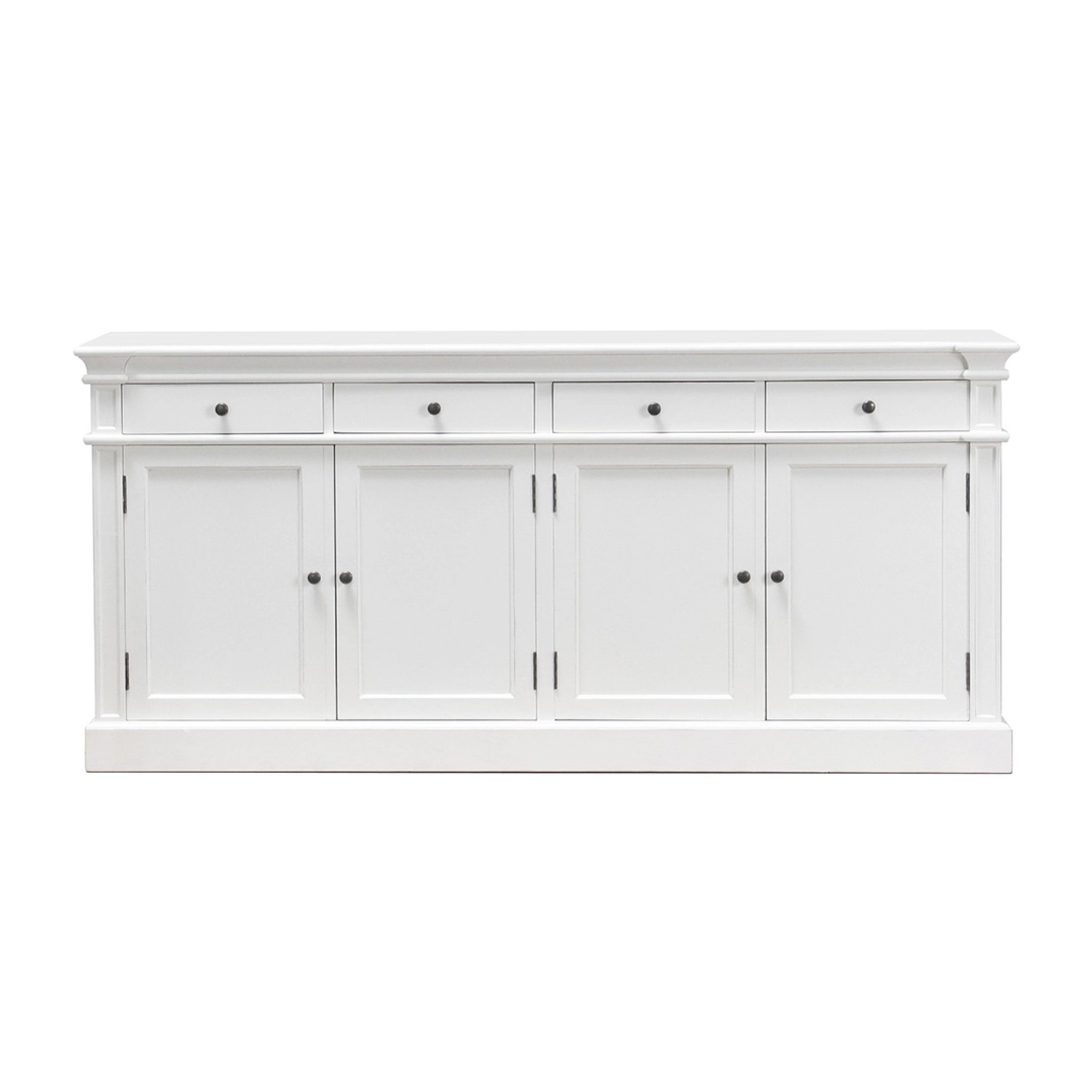 ebuy24 Amaretta Sideboard Antik Weiß Antik Patiniert mit 4 Türen und 4 Schu günstig online kaufen