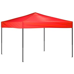 Rotes, faltbares Partyzelt 3x3 m von vidaXL für Garten & Feiern.