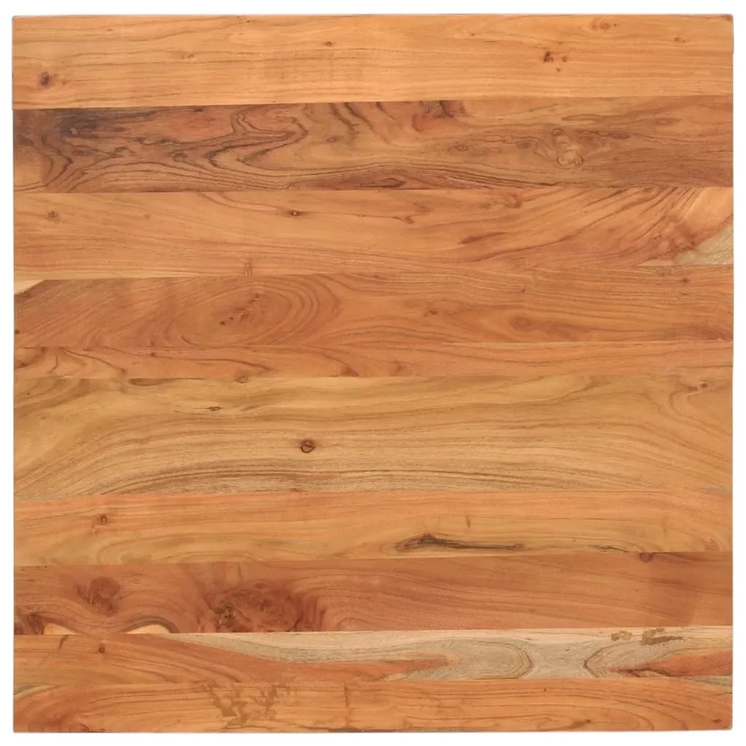 vidaXL Tischplatte 80x80x2,5 cm Quadratisch Massivholz Akazie 370938