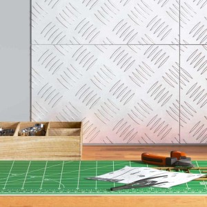 vidaXL Rautenscheiben 4 Stk Silber 30 x 20 cm Aluminium 4104240