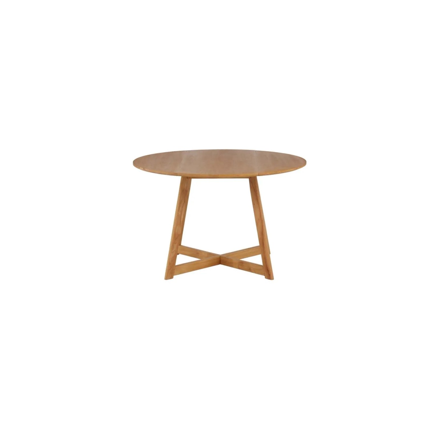 ebuy24 Yadikon Esstisch Ø 120cm mit Auszug mit Zusatzplatten Eiche Dekor