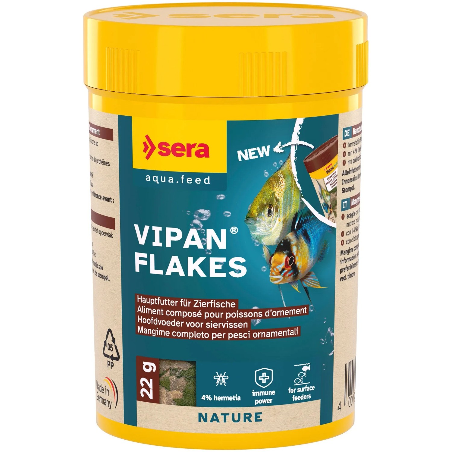 Sera Flocken-Fischfutter Vipan Nature 100 ml