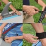 Bestway SUP Board Oceana: Details zu Finne, Paddel, Leine und Sitzmontage.