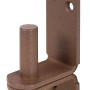 Alberts Duravis Kloben/Platte DII, rostbraun, Ø 16 mm, Platte 113x40 mm, für Winkel & Holzverbinder.