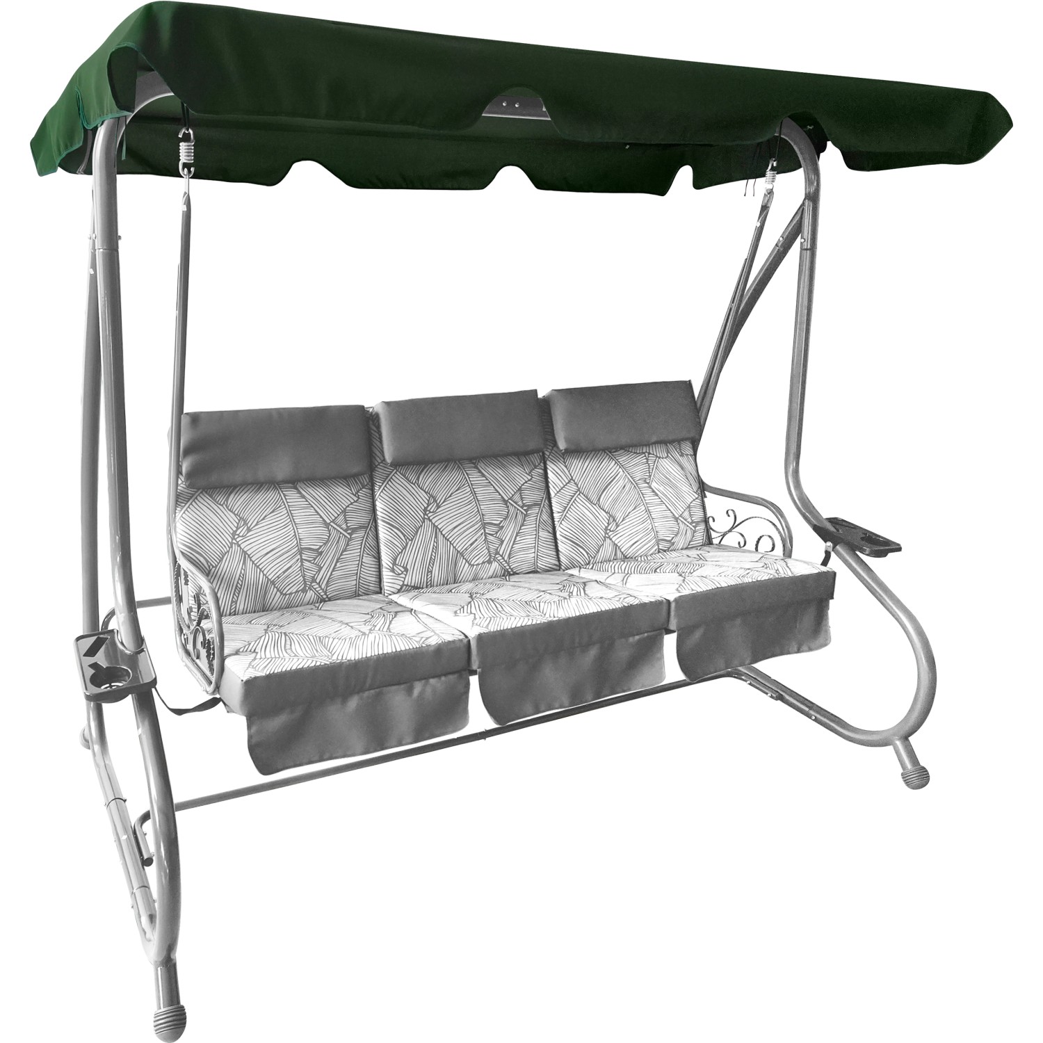 Ersatzdach für Hollywoodschaukel Talca 3Sitzer 145 x 227 cm Dunkelgrün