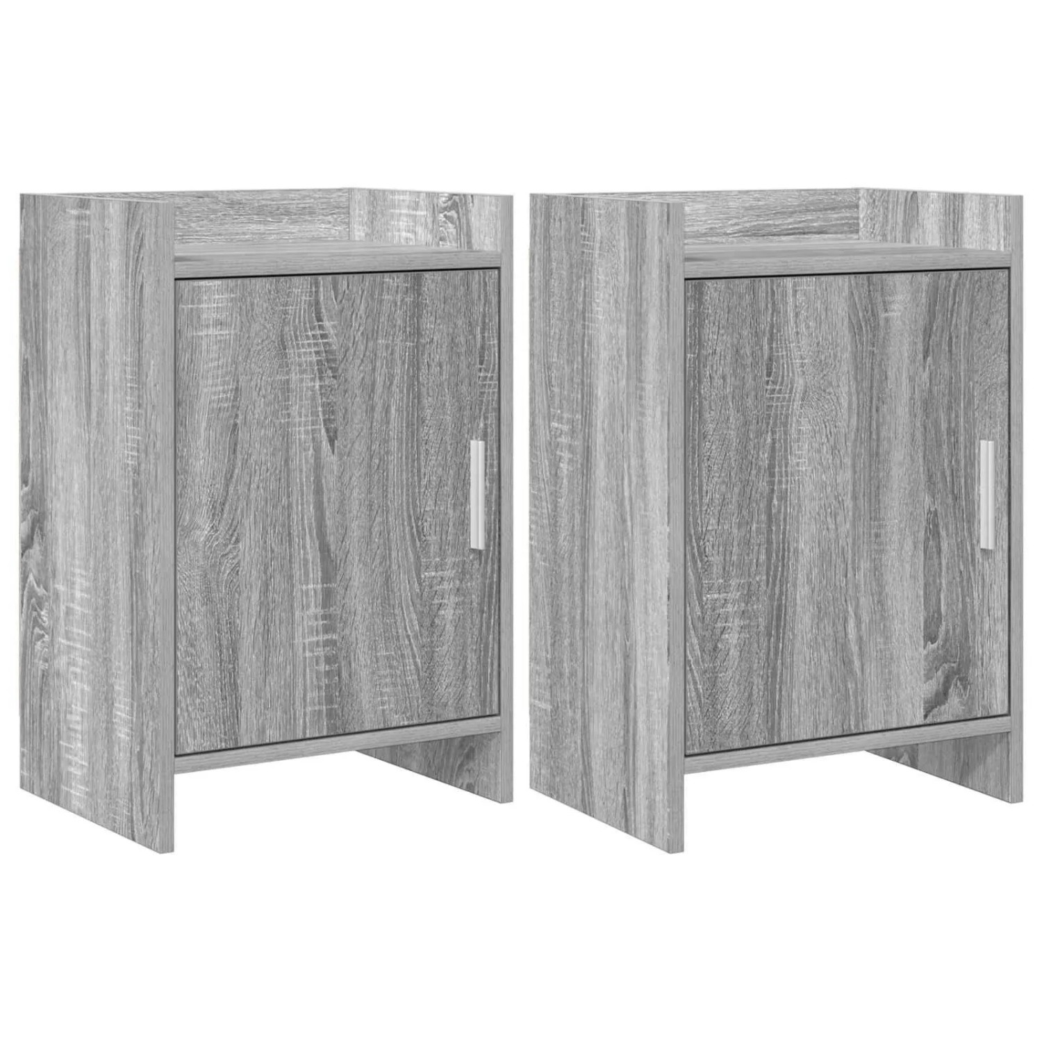 vidaXL Nachttische 2 Stk Grau Sonoma 40 x 30 x 60 cm Holzwerkstoff 8011022