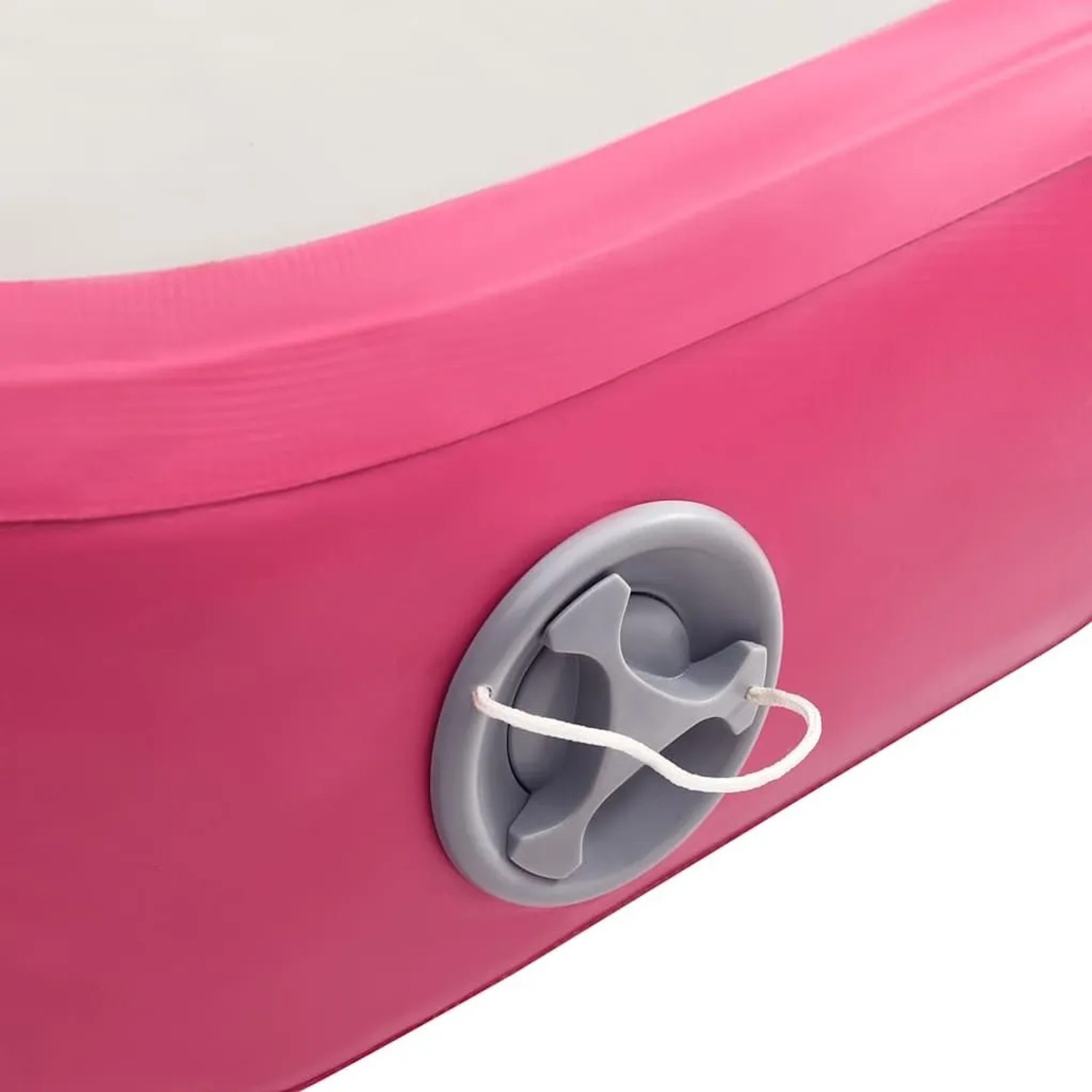 vidaXL Aufblasbare Gymnastikmatte mit Pumpe 300x100x15 cm PVC Rosa 92658_6