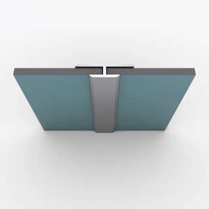 Aurlane Verbindungsprofil Chrom mit Aluminium für Duschrückwände, 210cm lang.